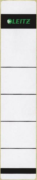 1643 Rückenschilder Papier, kurz schmal, 10 Stück, hellgrau