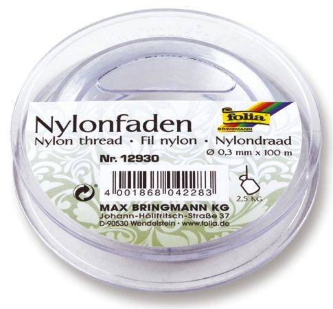 Nylonfaden 0,3 mm, 100 m Spule
