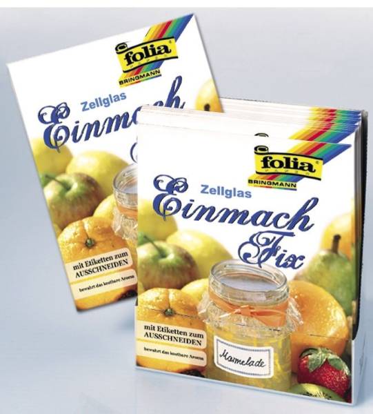 Einmach Zellophan 33 x 60 cm, 3 Bogen
