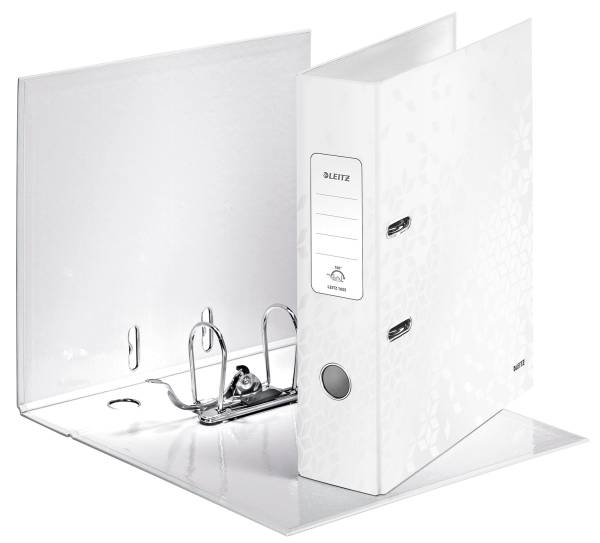 LEITZ Ordner A4 8cm Wow perlweiß 1005-00-01