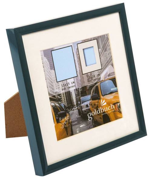 Bilderrahmen Portraitrahmen Puro petrol, für 1 Foto 15 x 15 cm