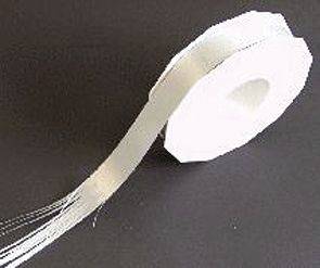 Ringelband Polyspleissband 25 mm x 91m, silber