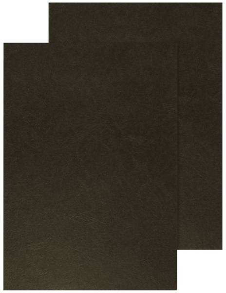 Q-CONNECT Einbanddeckel Leder A4 schwarz KF00501 250g 100ST