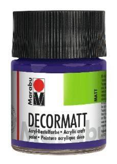 Decormatt Acryl, Violett dunkel 051, 50 ml