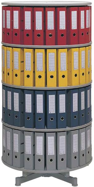 REEF Ordnerdrehsäule 4 Etagen grau R2081B4