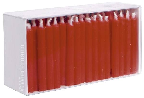 WIEDEMANN Puppenkerze 7x65mm rot 25200401