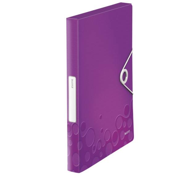 LEITZ Heftbox WOW A4 violett metall. 4629-00-62