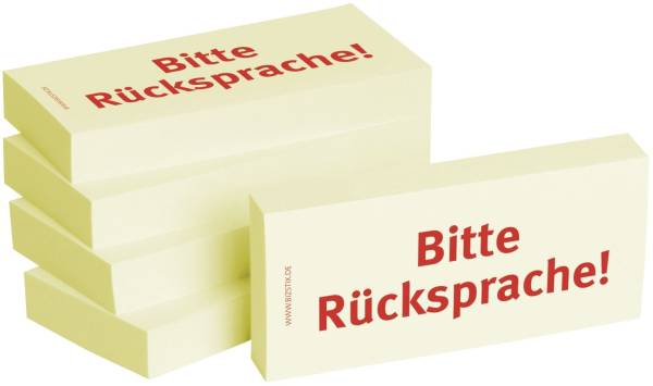BIZSTIX Haftnotiz Bitte Rücksprache ge 1301010159 5ST