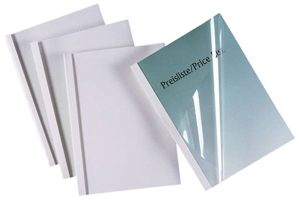 Thermomappe A4, 4 mm 40 Blatt, weiß, 100 Stück