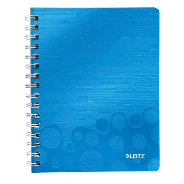 LEITZ Collegeblock A5 Wow blau metal 4639-00-36 80Bl lin.