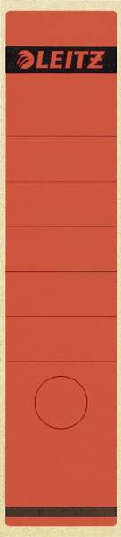 1640 Rückenschilder Papier, lang breit, 10 Stück, rot