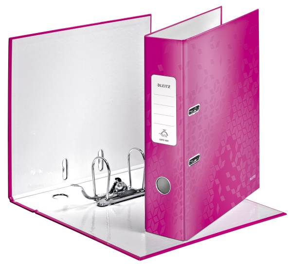 1005 Ordner WOW A4 80 mm, pink metallic