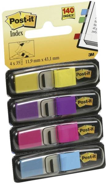 POST-IT Index 4x35Bl, sortiert 683-4AB