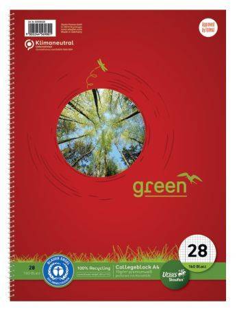 Collegeblock A5, 160 Blatt, 70g qm, 5 mm kariert
