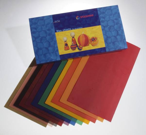 Wachsfolien 12 Farben