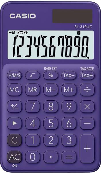 CASIO Taschenrechner 10-stellig lila SL-310UC-PL