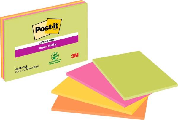 Meeting Notes Neon 149 x 98,4mm, 4 x 45 Blatt