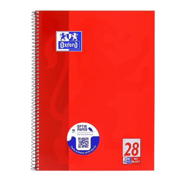 OXFORD Collegeblock A4+ 80Bl kar.28 100050361 OptikPaper