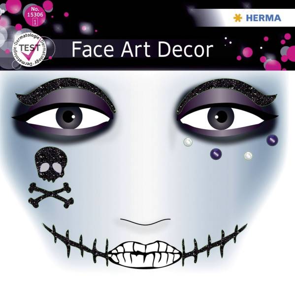 Sticker Face Art Pirat