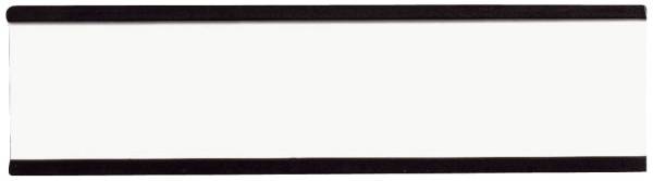 Magnetschild mit C Profil 75 x 15 mm, 10 Stück, braun