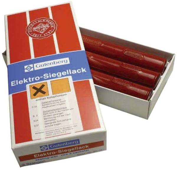 GUTENBERG Siegellack Elektro rot 3ST 40201 900E1