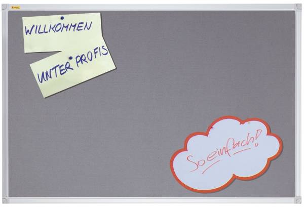 FRANKEN Filztafel 120x90cm grau PT330312 X-tra!Line
