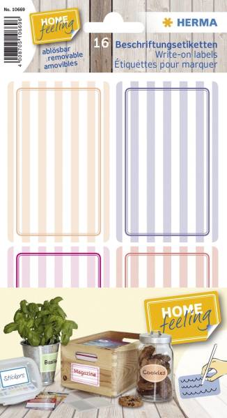 Haftetiketten 52x82mm pink lila
