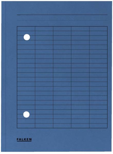 Umlaufmappe A4 blau, Manilakarton, 250 g qm