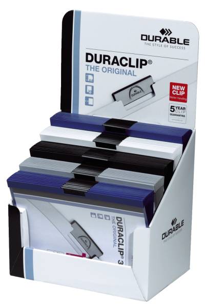 DURABLE Klemmmappe Duraclip A4 sort 298500 50St im Display