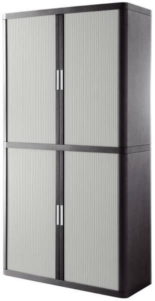 Rolladenschrank easyOffice 2 Meter Schrank, inklusive 4 Fachböden anthrazit grau