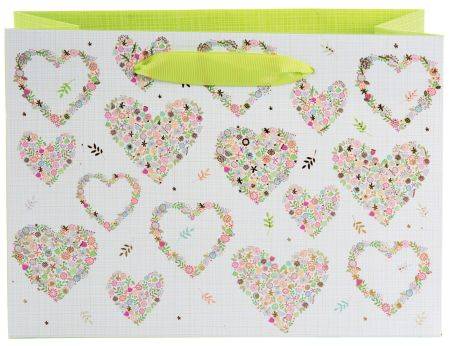 TURNOWSKY Geschenktragetasche Flowers in the Heart 46 282 25x18x10cm