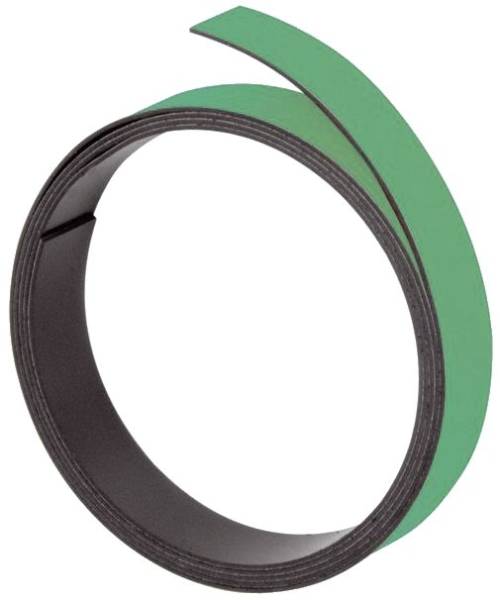 Magnetband, 100 cm x 10 mm, 1 mm, grün