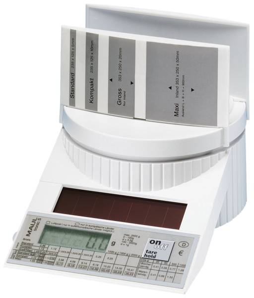 Solar Portowaage tronic S porto 2 kg, 130x120x196 mm, weiß