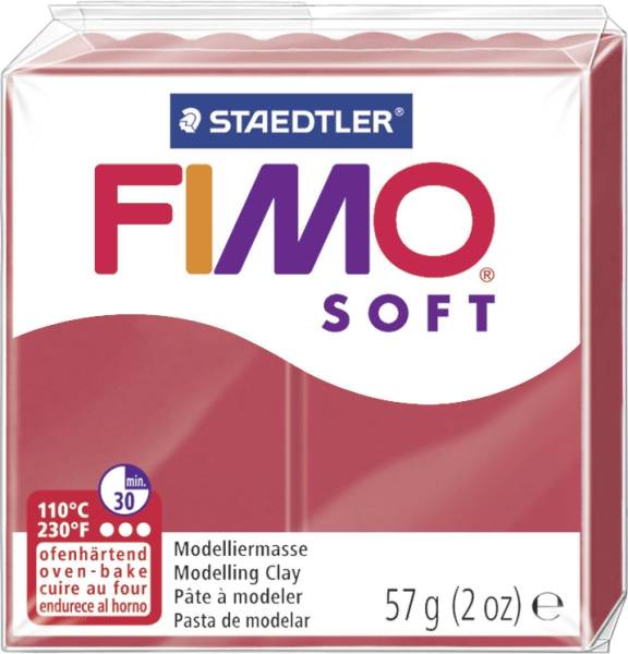 Modelliermasse soft 56 g, kirschrot®
