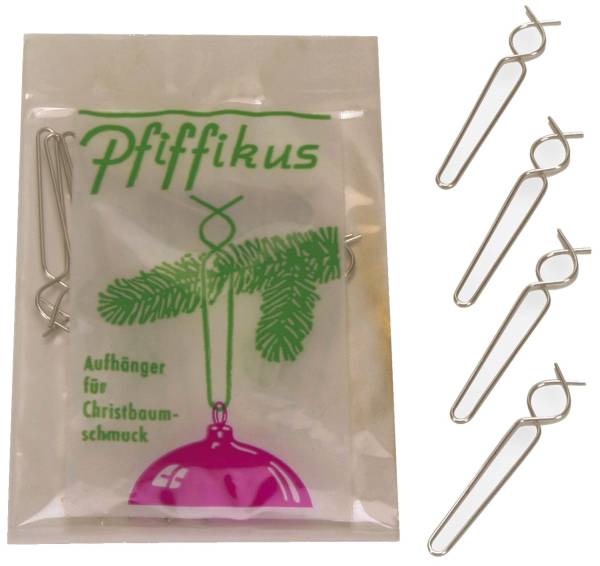 Weihn.Kugelaufhänger Pfiffikus silber 4370