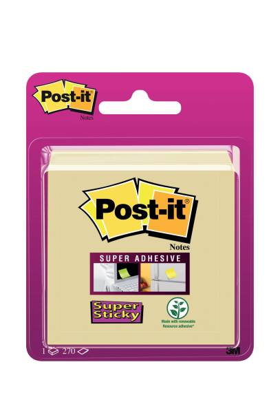 Haftnotiz Würfel, 70 g, 76 x 76 mm, gelb, 270 Blatt