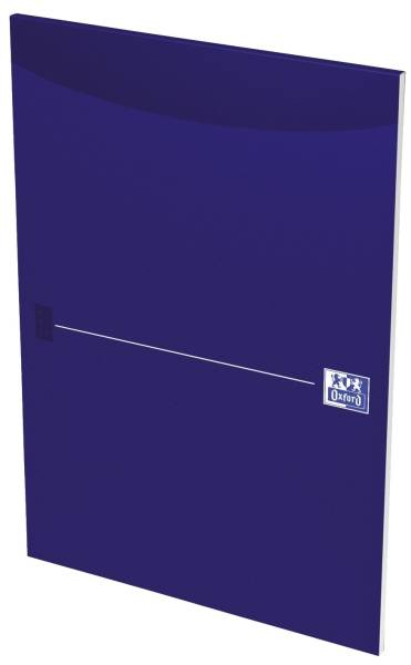 Office Briefblock A4, blanko, blau, kopfgeleimt