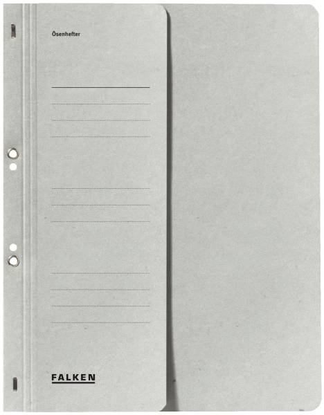 FALKEN Ösenhefter A4 grau 1/2 Deckel 80000508