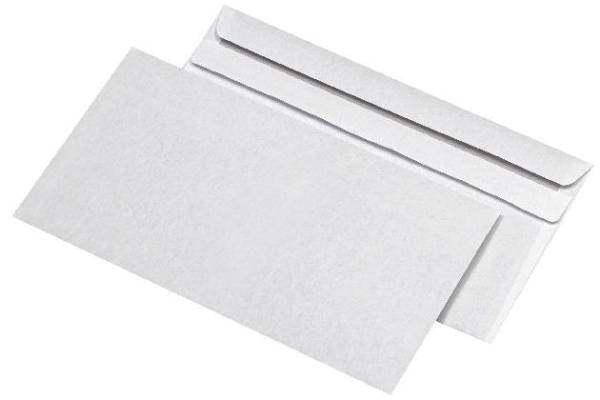 Kompaktumschläge ohne Fenster (229x125 mm), selbstklebend, 75 g qm, 25 Stück