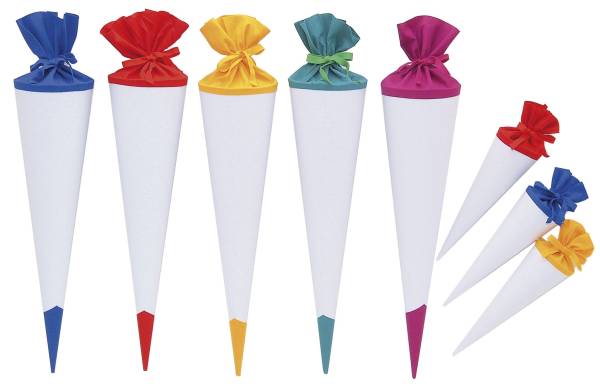 GOLDBUCH Bastelschultüte 35cm Filz 93840 Offset weiß