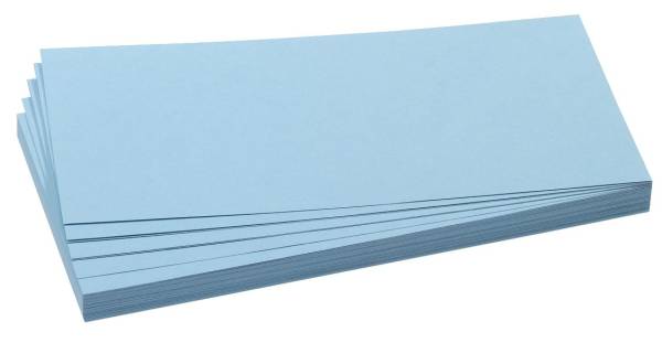 Moderationskarte, Rechteck, 205 x 95 mm, hellblau, 500 Stück