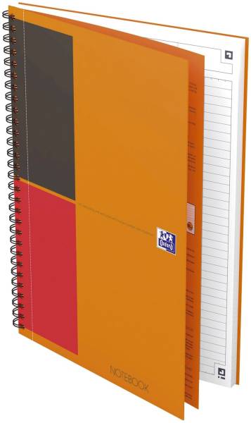 Notebook Connect Collegeblock, B5, liniert, 80 Blatt, Hardcover, 4 Eckmarkierungen zum scannen