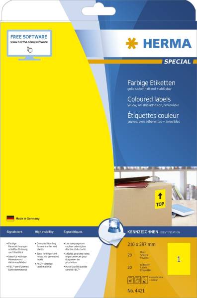 Super Print Etiketten gelb