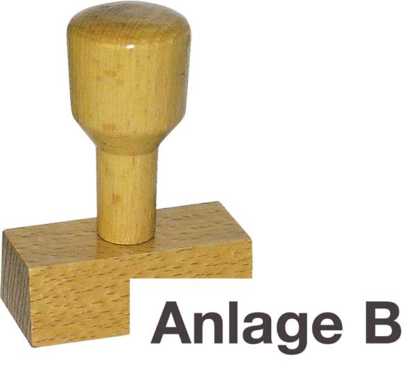 Vorgangsstempel Anlage B