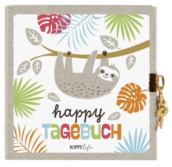 GOLDBUCH Tagebuch Faultier Happylife 44580 16,5x16,5cm