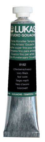 Gouachefarbe STUDIO 20 ml, Elfenbeinschwarz