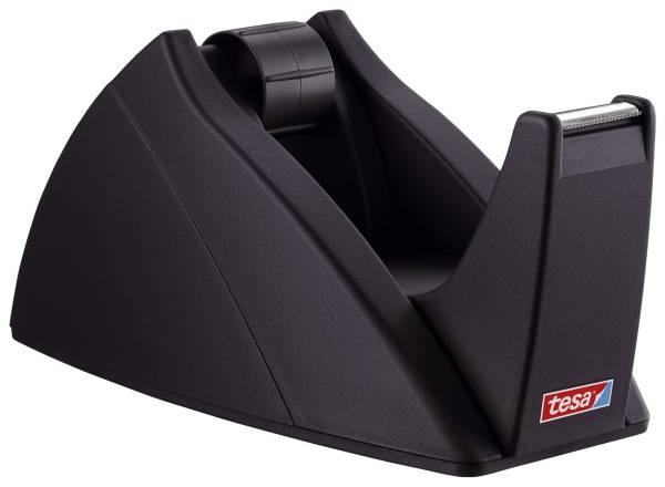 Tischabroller für Klebefilm tesa Easy Cut, 66 m x 25 mm, schwarz Abroller®