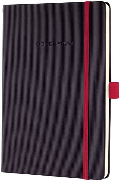 Notizbuch Red Edition ca A5, liniert, schwarz®