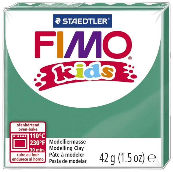 STAEDTLER Modelliermasse Fimo grün 8030-5 Kids 42g