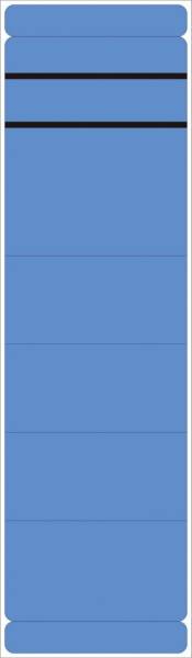 Ordner Rückenschilder breit lang, 10 Stück, blau